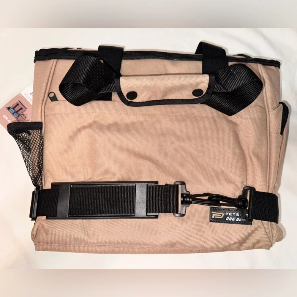 PETSFIT Pet Travel Pack for Dogs or Cats, in the colors, khaki, black and blue